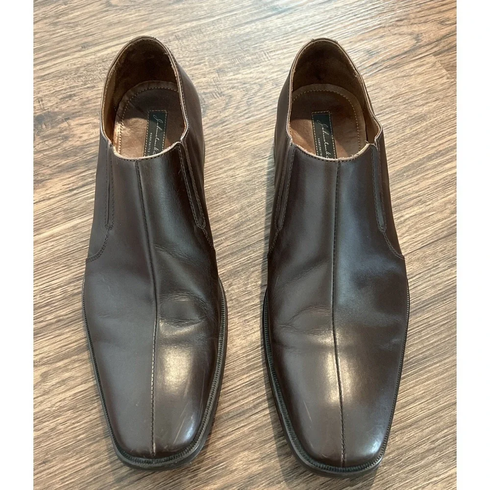 Johnston & Murphy Handcrafted In Italy Monk  Toe Chestnut Size 12M